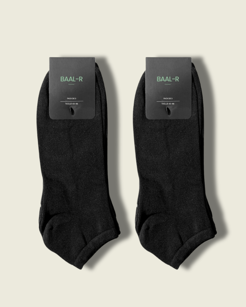 Chaussettes de cheville en bambou | Lot de 6