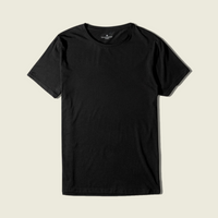 T-shirt noir en bambou