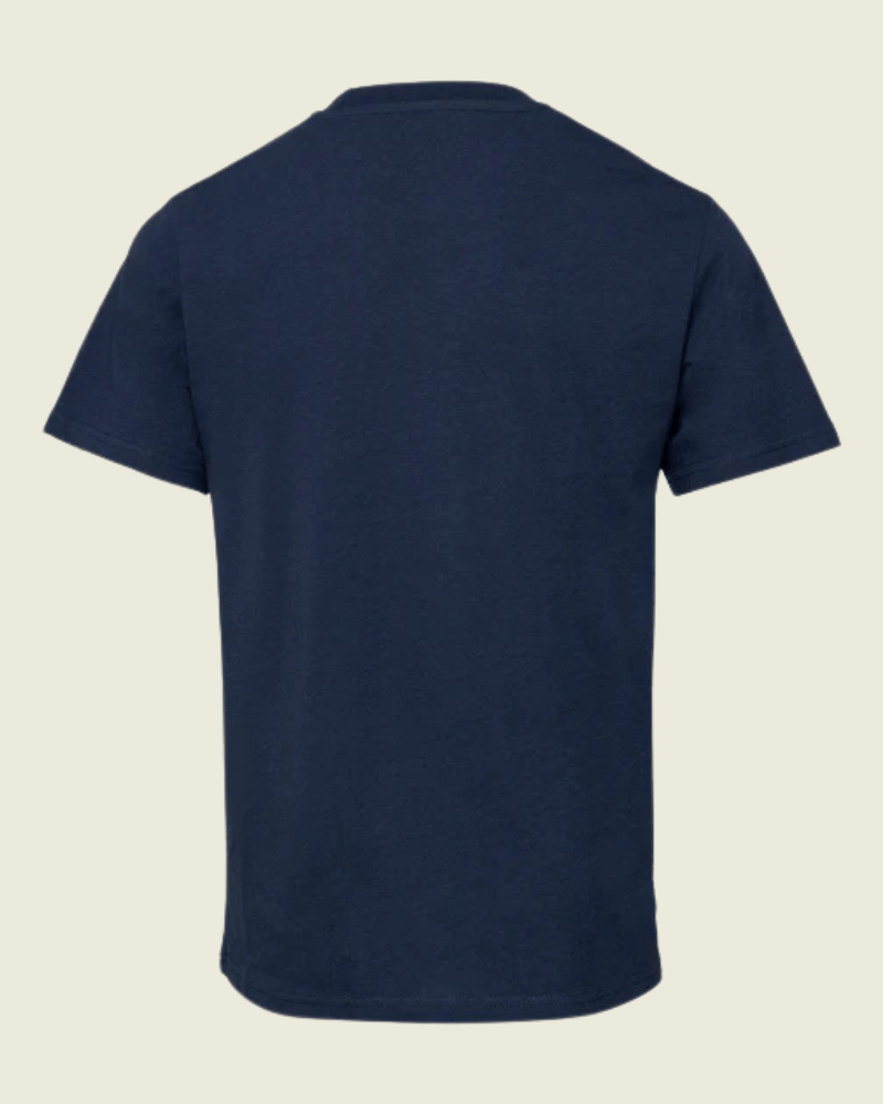 T-shirt bleu en bambou