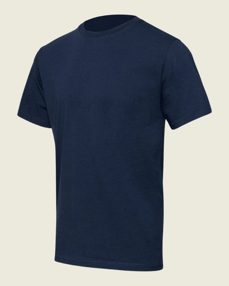 T-shirt bleu en bambou