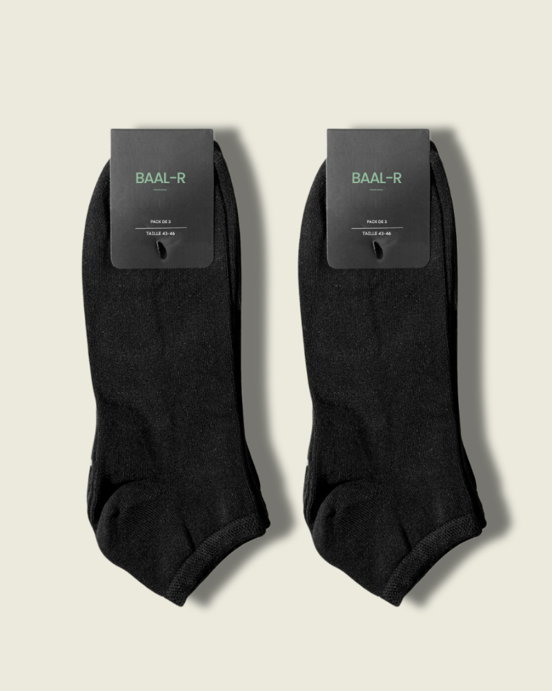 Chaussettes de cheville en bambou | Lot de 6