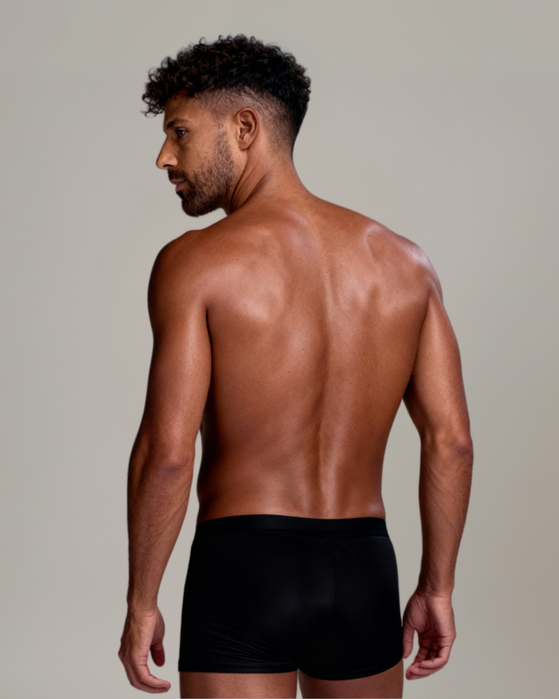 Black comfort boxer shorts