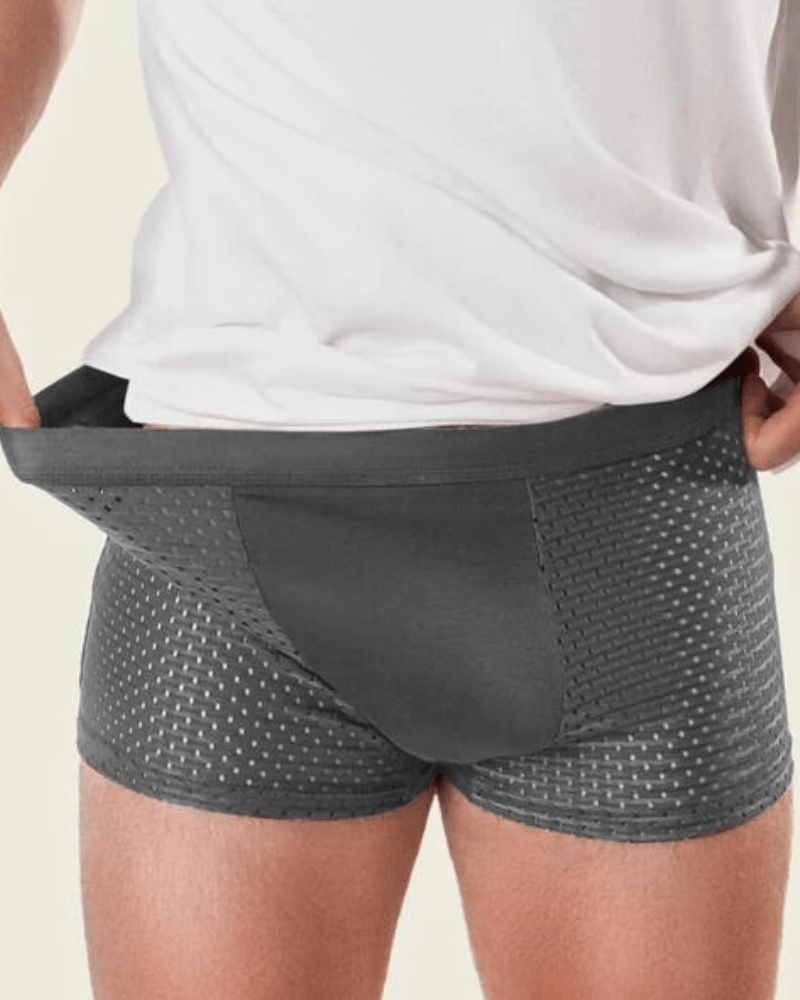 Boxer en bambou｜Lot de 4 - gris