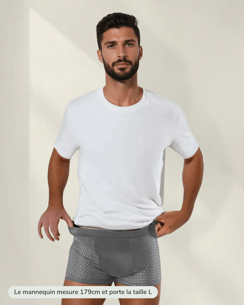 Boxer en bambou｜Lot de 4 - gris