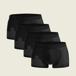 Boxer en bambou｜Lot de 4 - noir