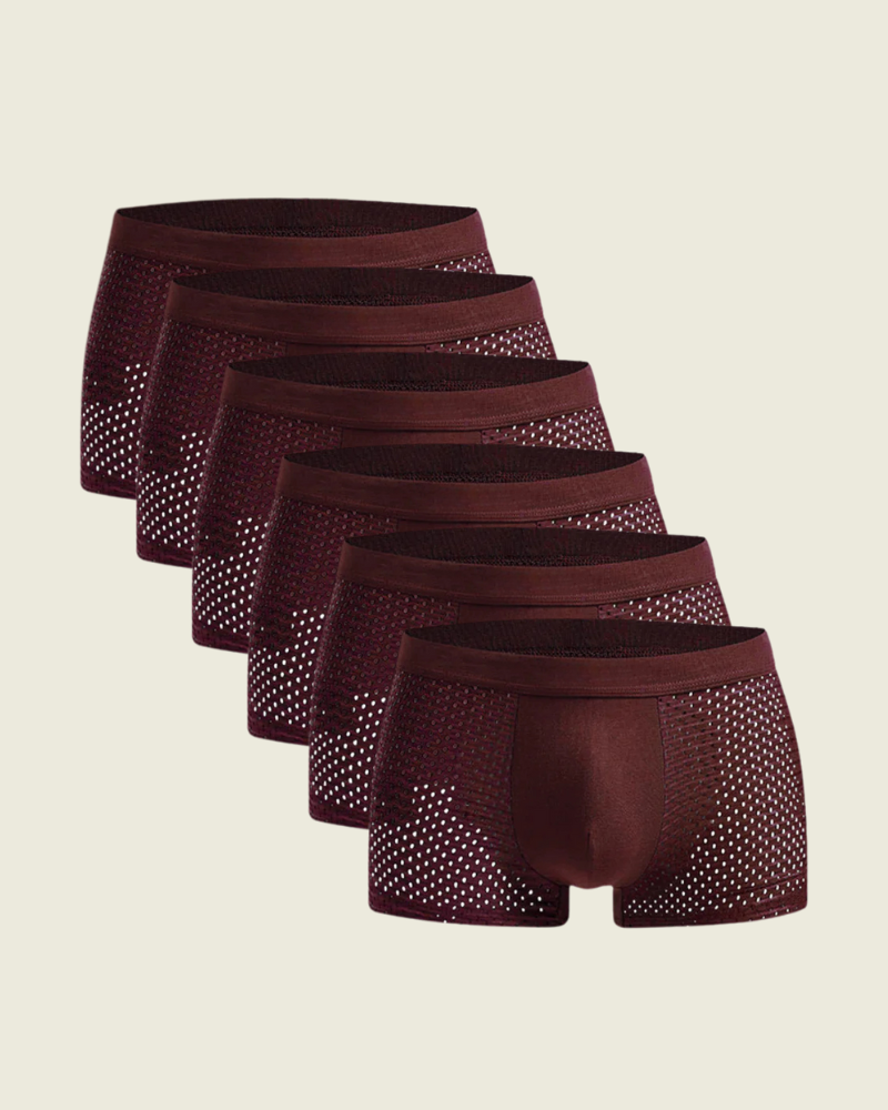 packs 6 boxers rouge