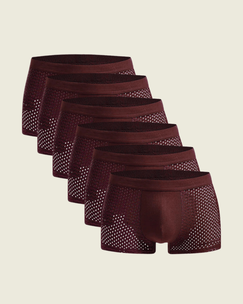 packs 6 boxers rouge