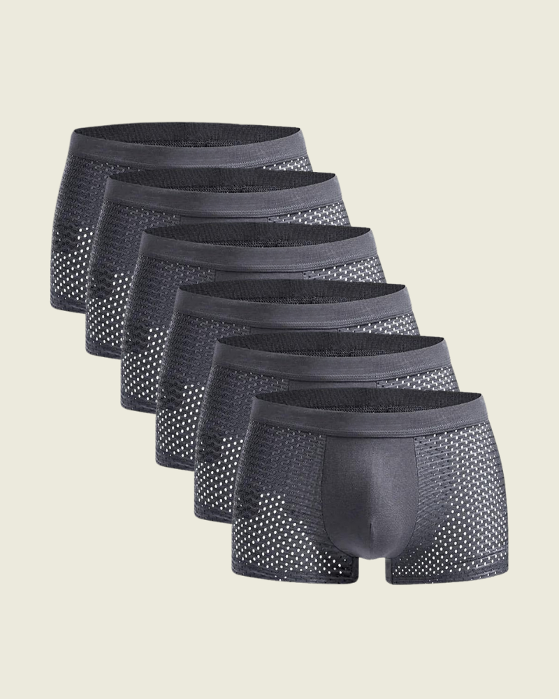 packs de 6 boxers gris