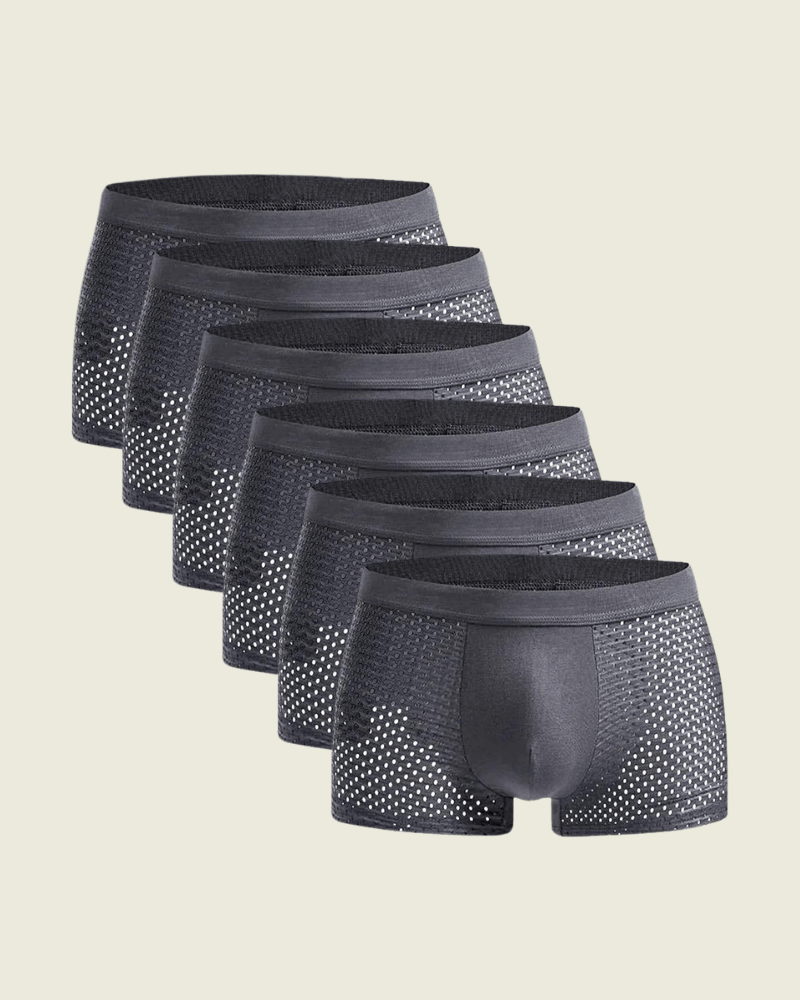 packs de 6 boxers gris