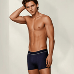 Boxer bambou court S / Marine