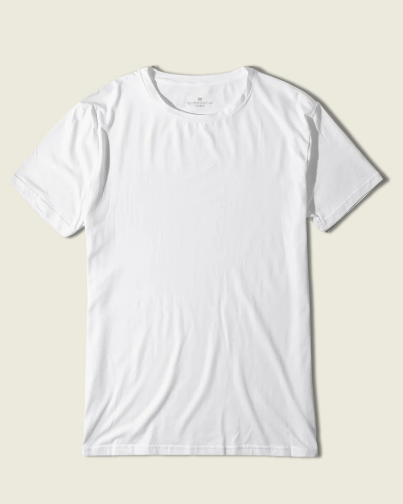 T-shirt blanc en bambou