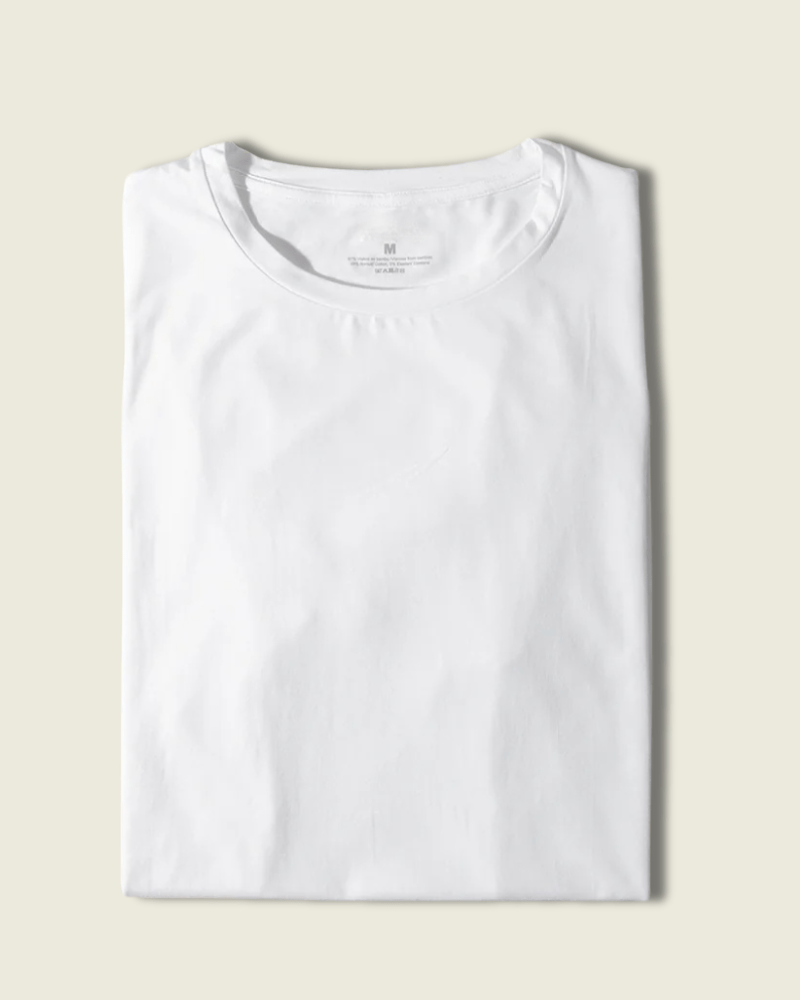 T-shirt blanc en bambou