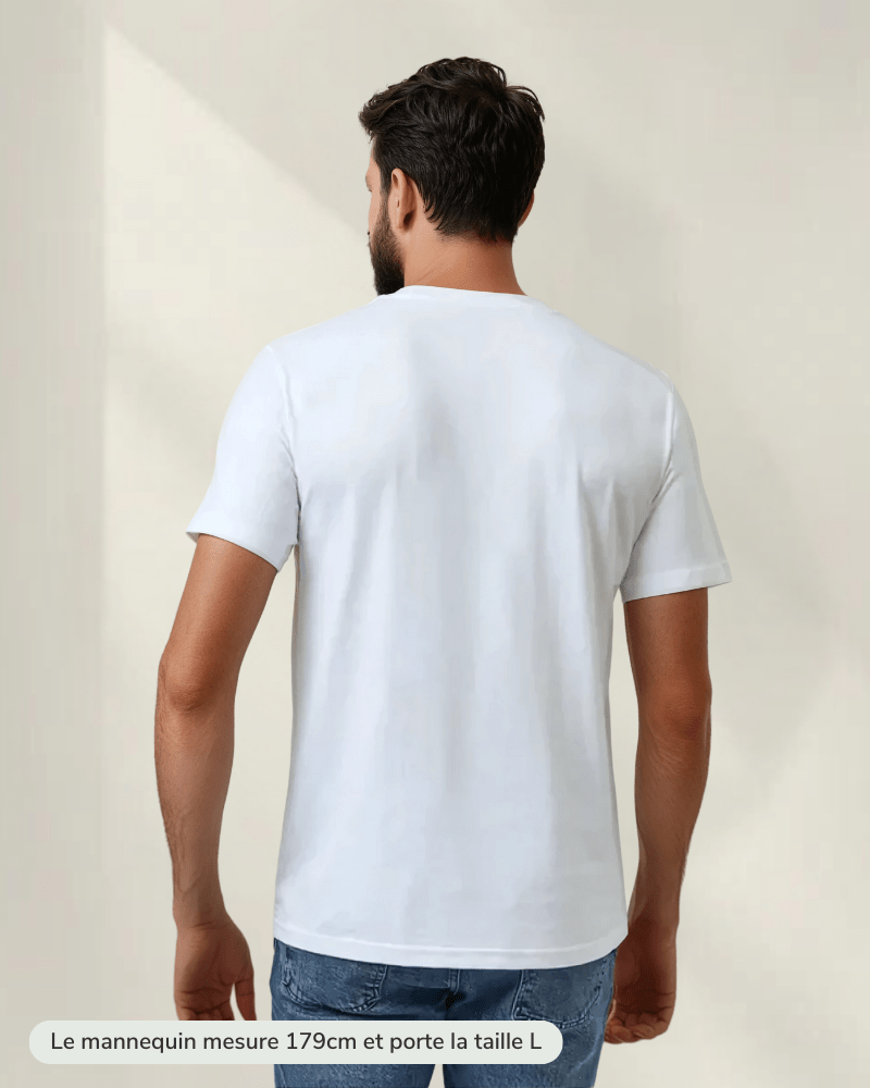 T-shirt blanc en bambou