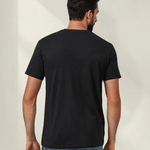 T-shirt noir en bambou